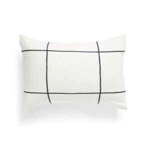 Treasure & Bond Yarn Dyed Grid Sham